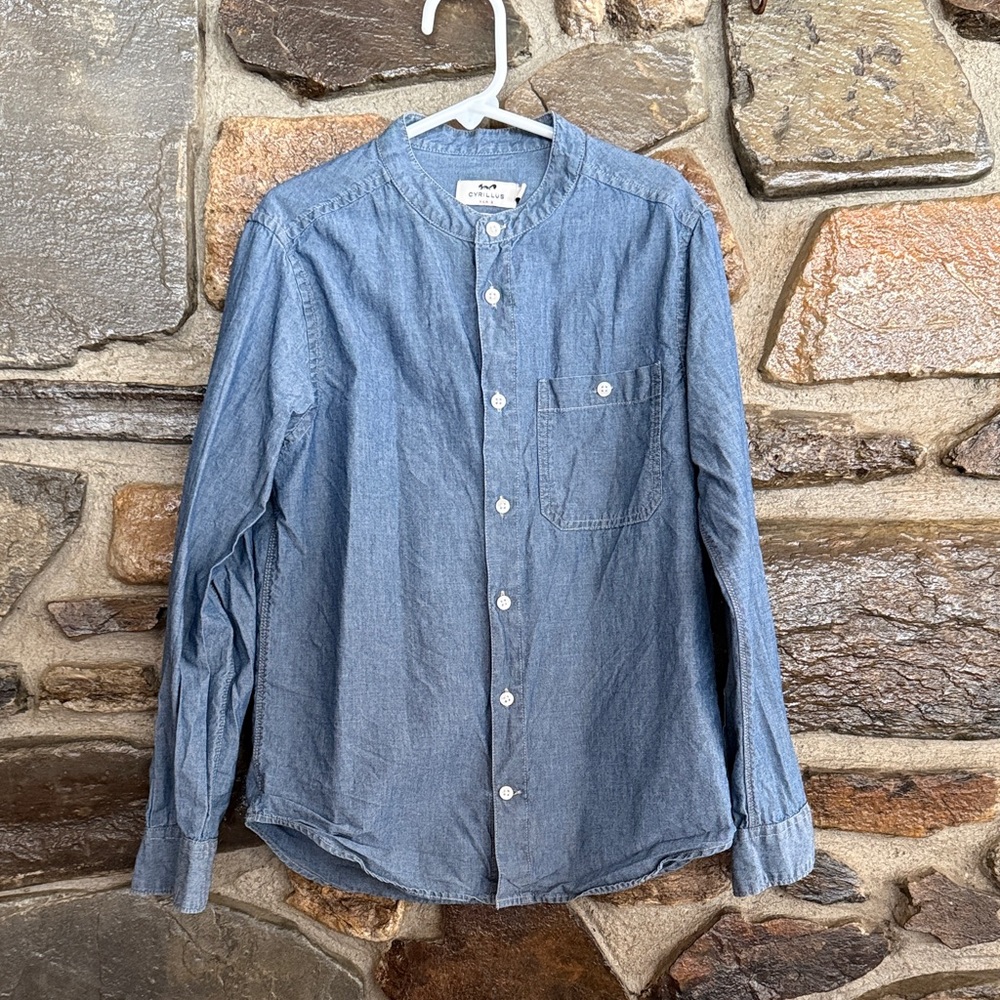 Cyrillus Light Blue Button-Down Shirt